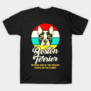 Funny Boston Terrier Vintage Retro T-Shirt